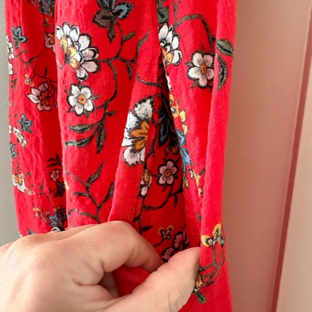 Max Studio Red Floral Dress - Picture 5 of 6